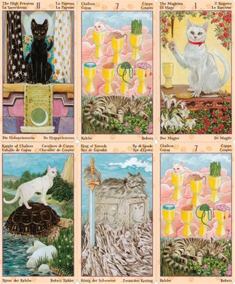 Tarot deck of pagan felines